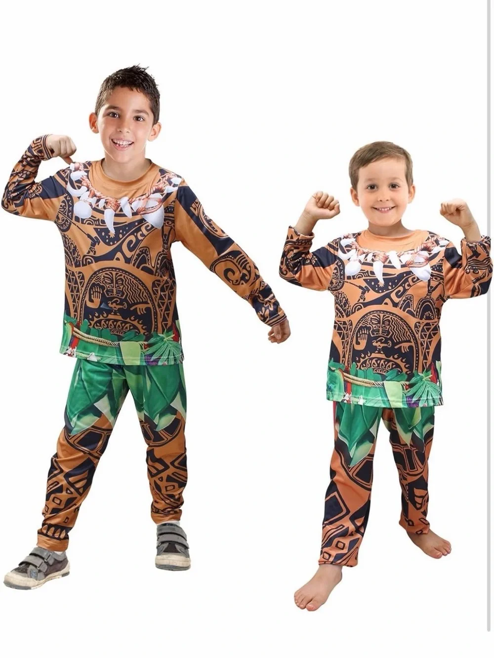 Maui Little Kids Costume Includs Wig And Fish Hook Necklace - Size Small